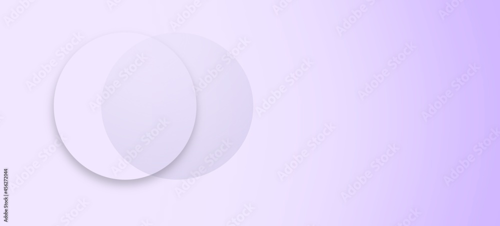 Obraz premium light transparent background abstraction circle 3d banner