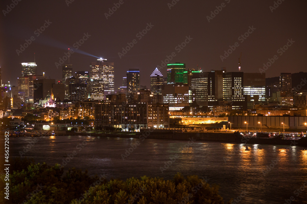 View of Montreal canada at night