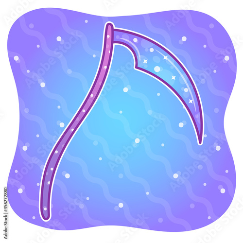Halloween coloring  sickle drawing