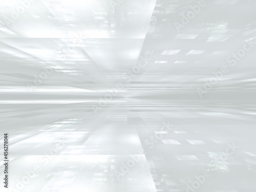Plane white background with straight lines - 3d illustration