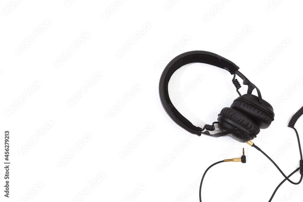 headphones isolated on white background . headphones isolated on white background .