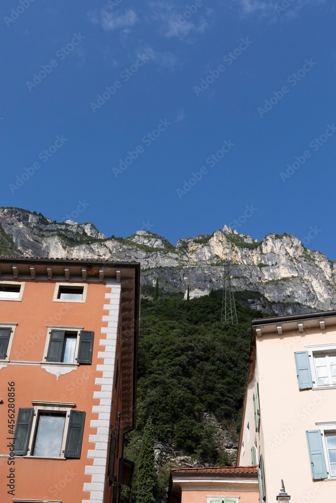 residential buildings at riva del Gardo in italy residential buildings at riva del Gardo in italy