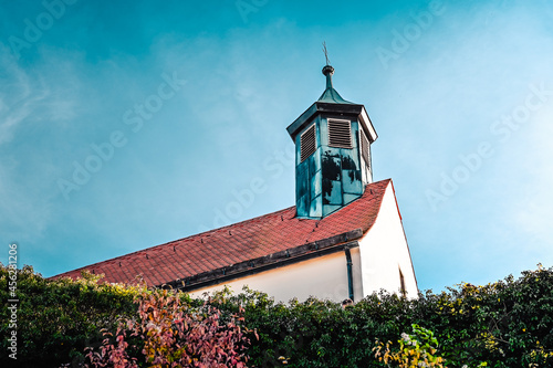 Wurmlingen Chapel under a clear blue sky. photo