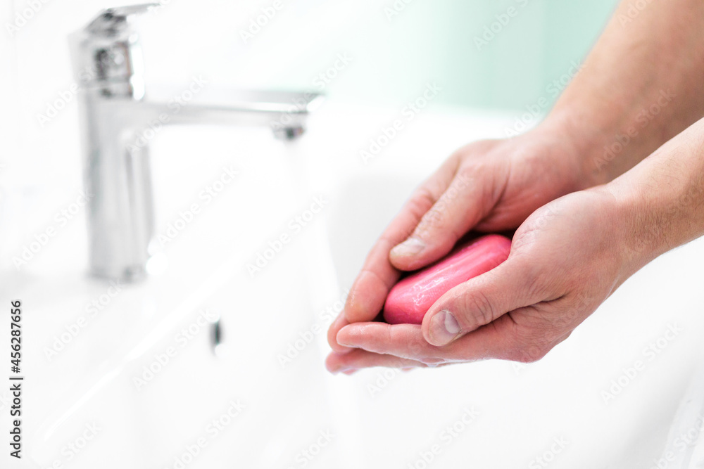 thorough hand washing with soap and water to prevent coronavirus - Image thorough hand washing with soap and water to prevent coronavirus - Image