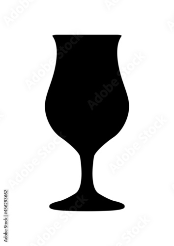 Glass icon. (Glass vector silhouette) 