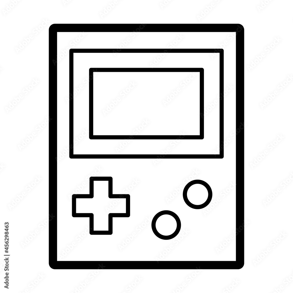 Isolated joystick with buttons and a screen Vector Isolated joystick with buttons and a screen Vector