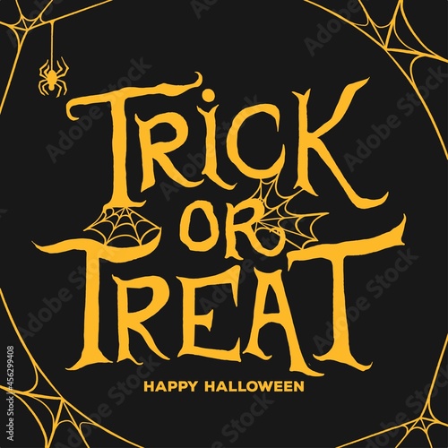 trick ot treat lettering design vector illustration