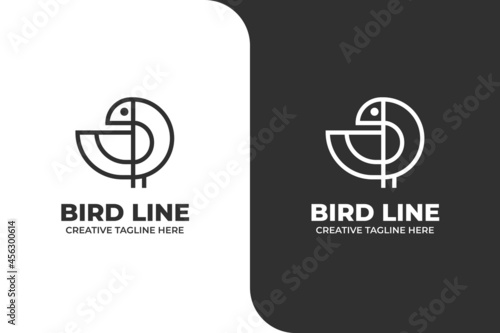Bird Monoline Business Logo