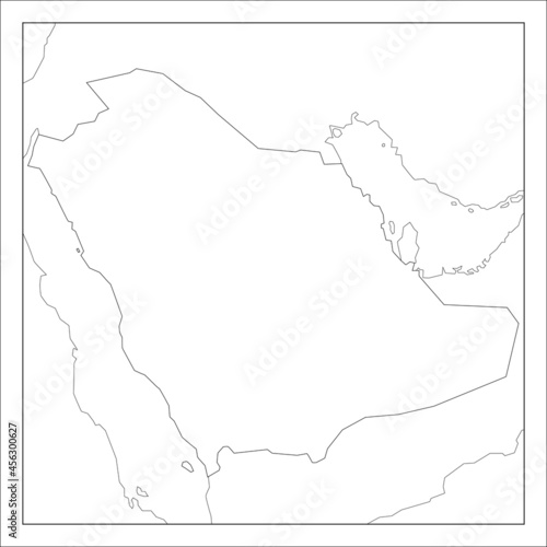 サウジアラビアの地図です