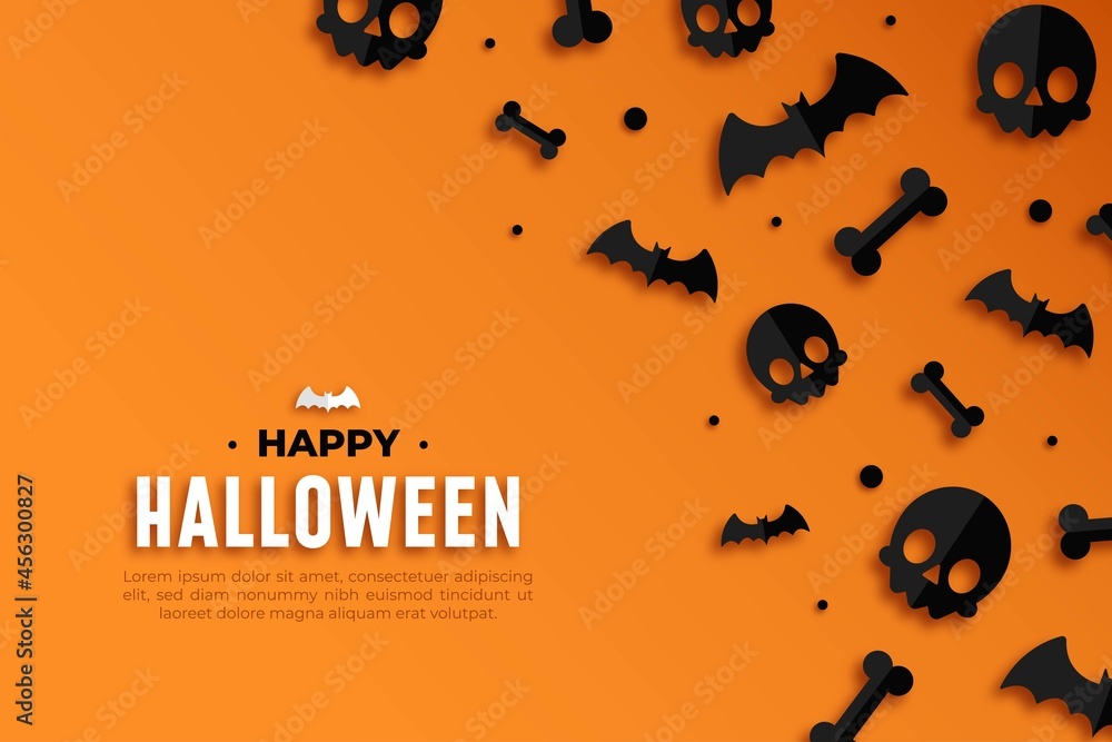 happy halloween wallpaper design vector illustration