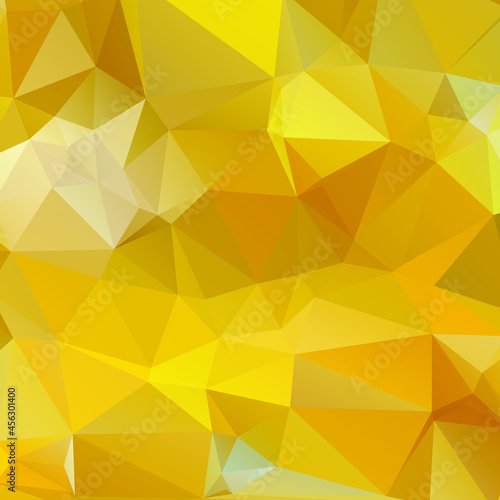 Abstract Yellow Color Polygon Background Design, Abstract Geometric Origami Style With Gradient