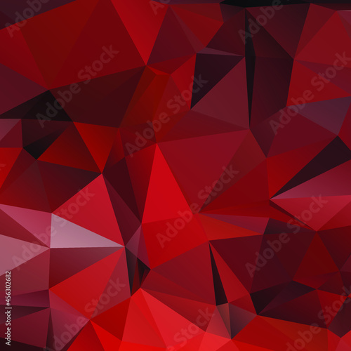 Abstract Red Color Polygon Background Design, Abstract Geometric Origami Style With Gradient