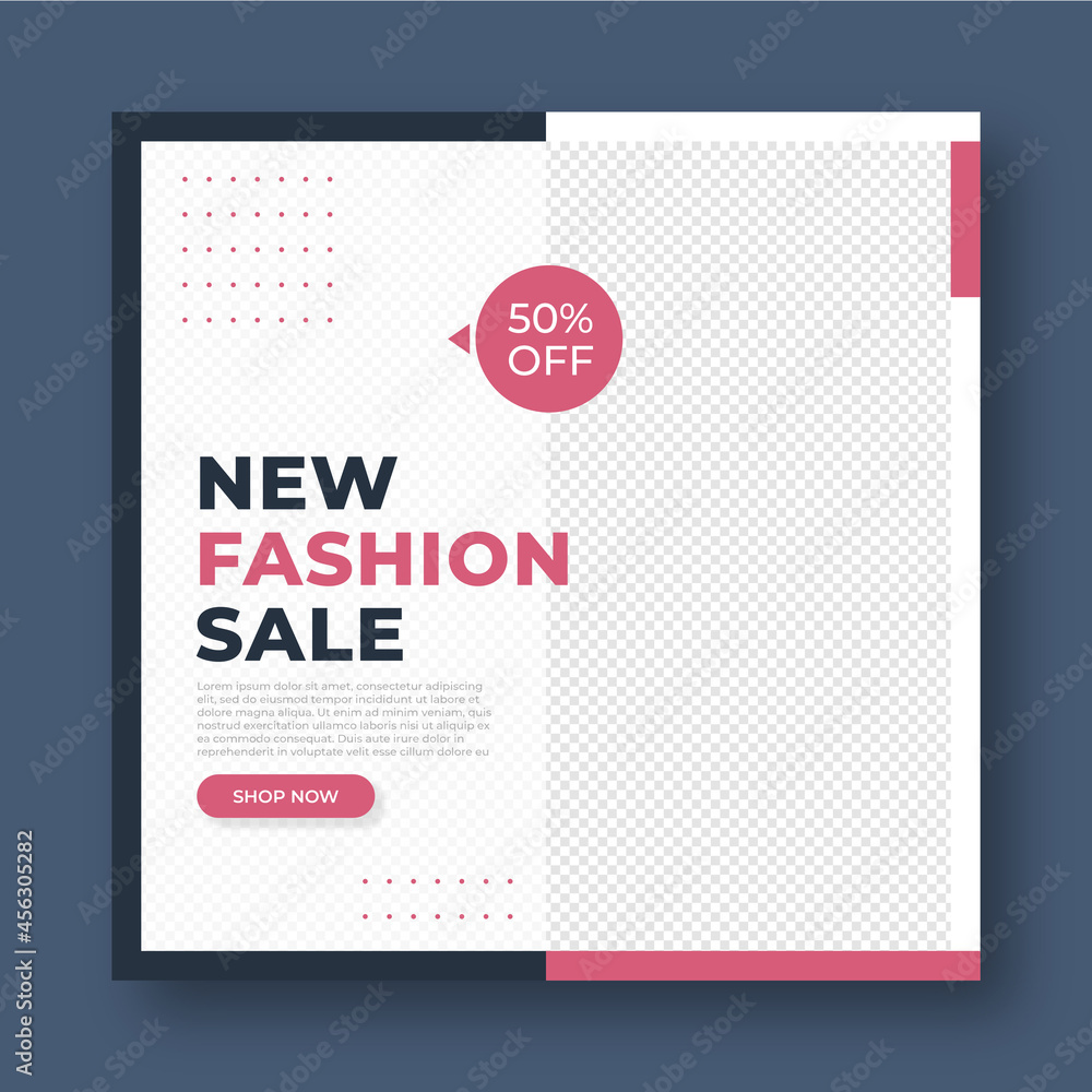 fashion sale square banner social media post template fashion sale square banner social media post template