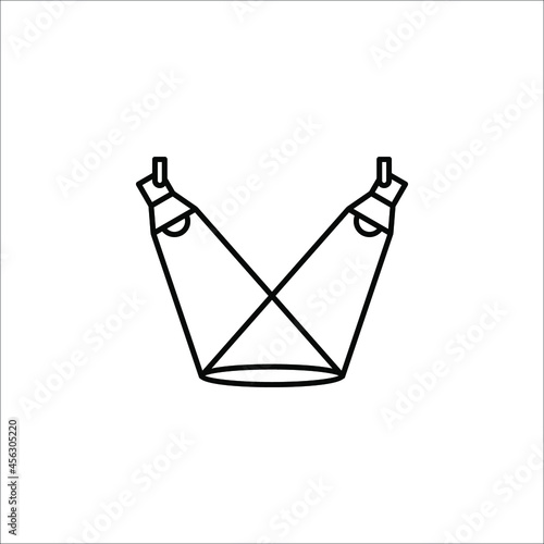 spotlight icon. Searchlight icon. vector illustration on white background. color editable eps 10