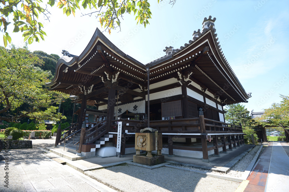 Naklejka premium 橘寺 本堂 奈良県明日香村