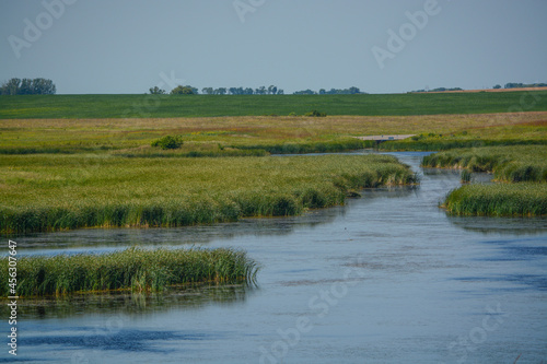 Beautiful wetlands of Hamden Slough on the Detroit Lakes in Audubon, Becker County, Minnesota