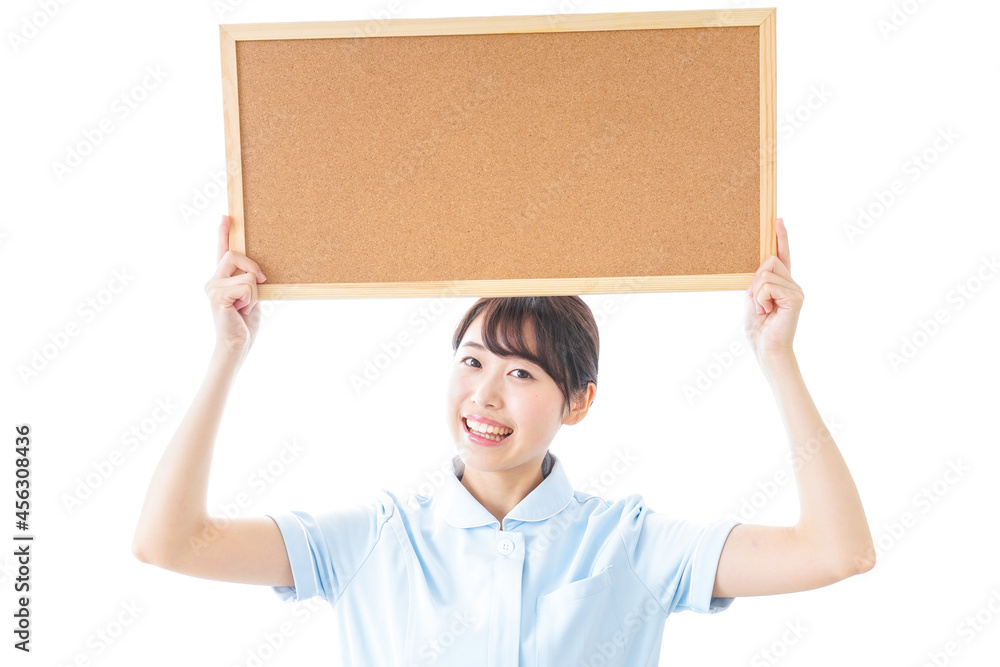 ボードを持つ看護師 ボードを持つ看護師