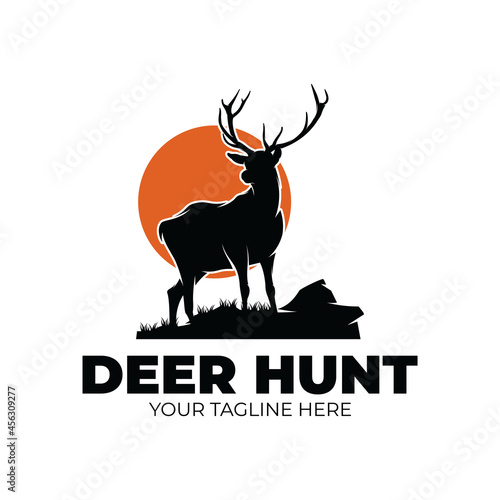 PrintDeer hunting club logo design