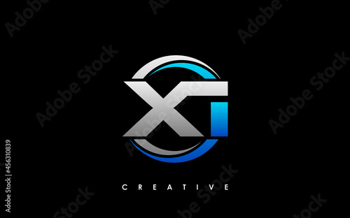 XI Letter Initial Logo Design Template Vector Illustration