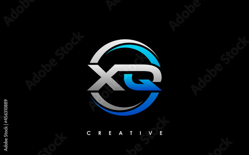 XQ Letter Initial Logo Design Template Vector Illustration