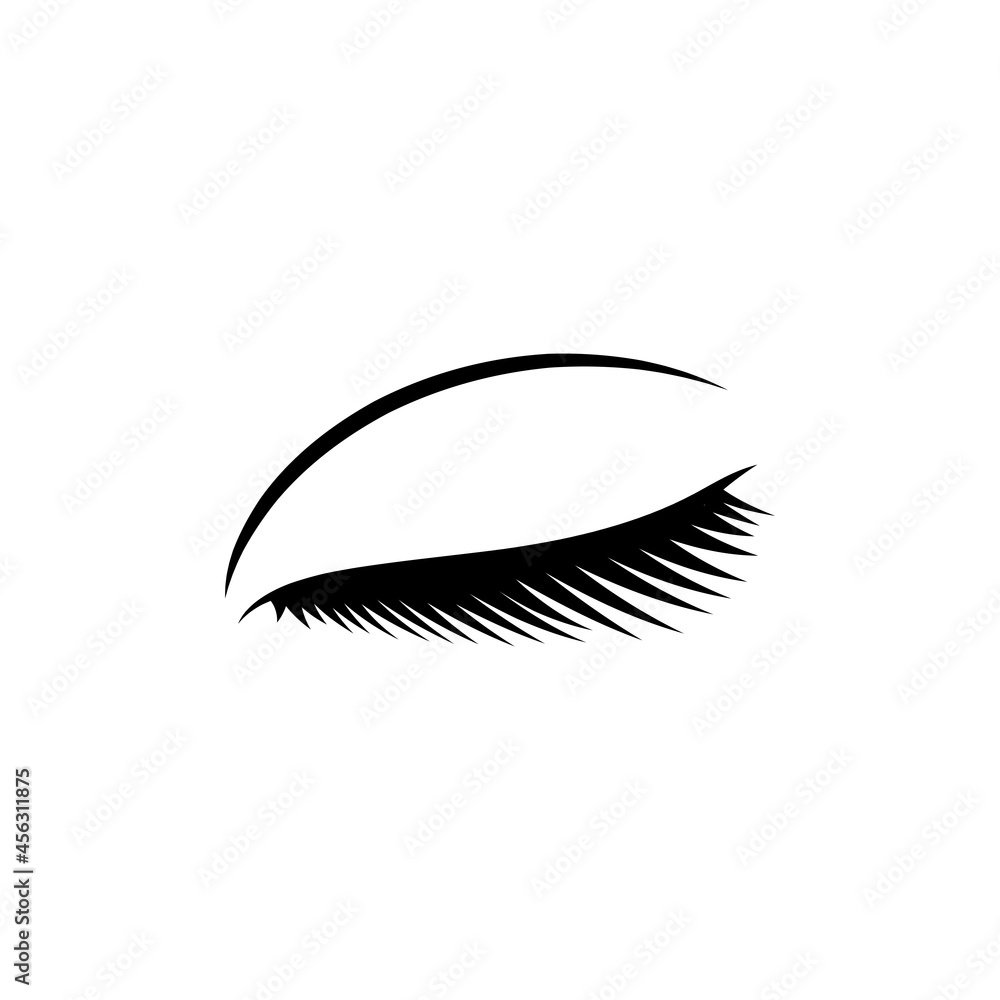 Eyelash icon design template illustration isolated Eyelash icon design template illustration isolated