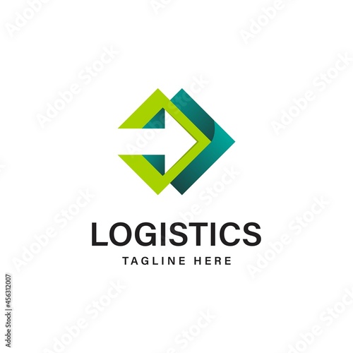 Logistics company vector logo. Arrow icon. Shipping icon. Free Download Logistics company vector logo. Arrow icon. Shipping icon. - GFXLoad