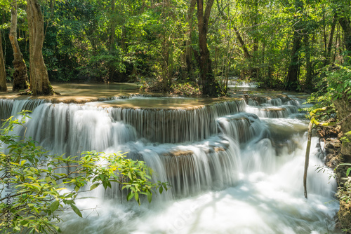 Huai Mae Khamin waterfall at Kanchanaburi , Thailand , beautiful waterfall