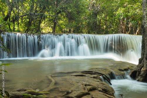 Huai Mae Khamin waterfall at Kanchanaburi   Thailand   beautiful waterfall