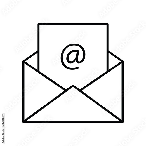 letter icon, e-mail sign, envelope of letter, messenger for communication, mailbox of receivers