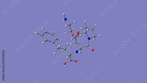 Lisinopril molecule rotating video Full HD photo