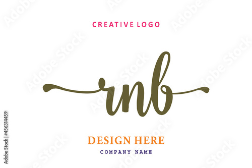 RNB lettering logo is simple, easy to understand and authoritative