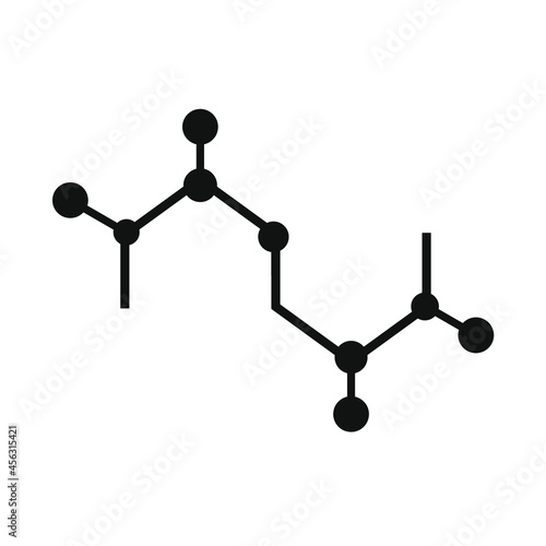 some small circles attached to two truncated hexagons