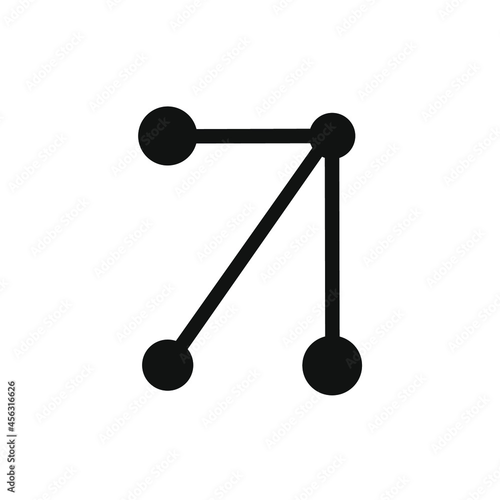 abstract line vector pasted with several circles abstract line vector pasted with several circles