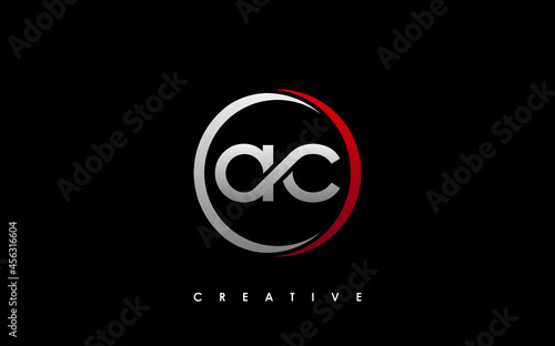 AC Letter Initial Logo Design Template Vector Illustration