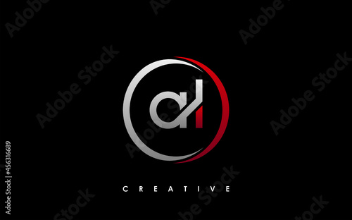 AL Letter Initial Logo Design Template Vector Illustration