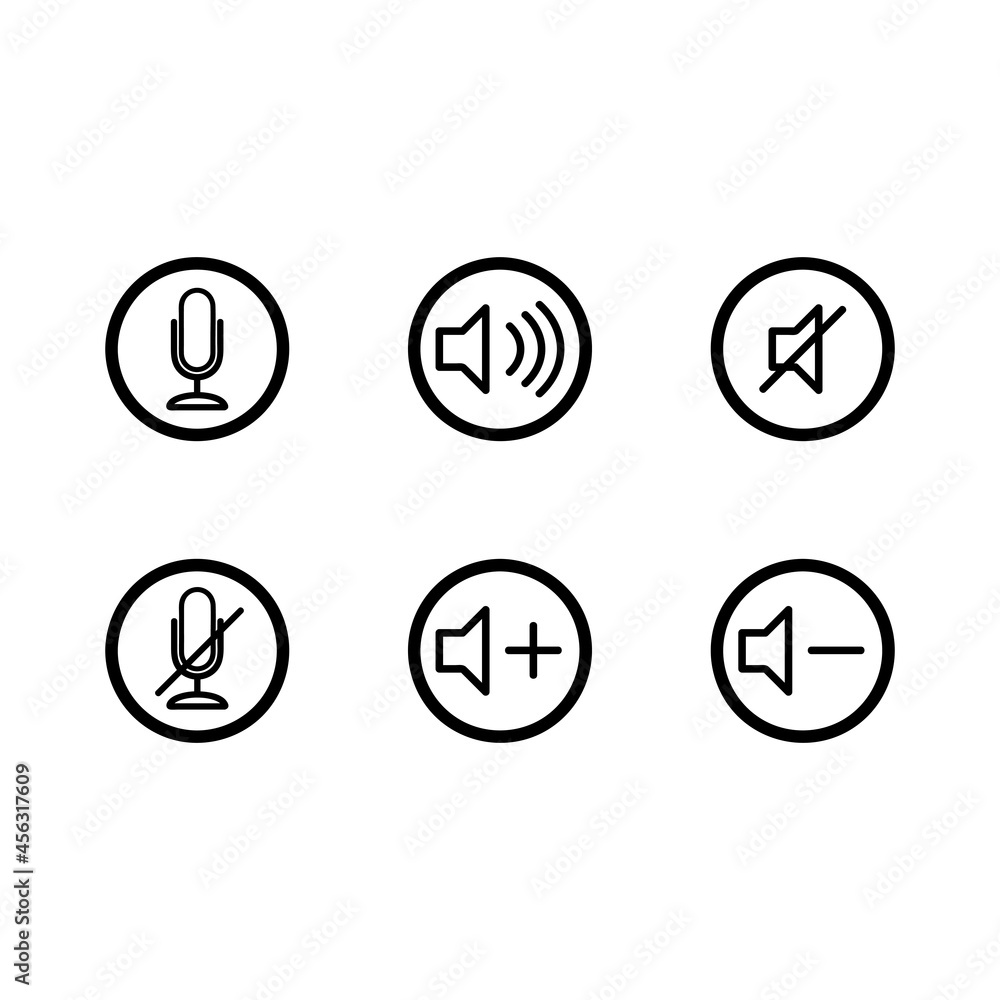Simple UI Button Icons Set in EPS 10 Simple UI Button Icons Set in EPS 10