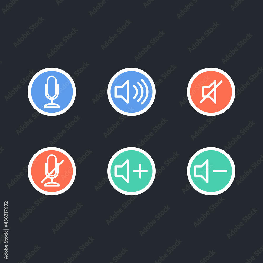 Simple UI Button Icons Set in EPS 10 Simple UI Button Icons Set in EPS 10
