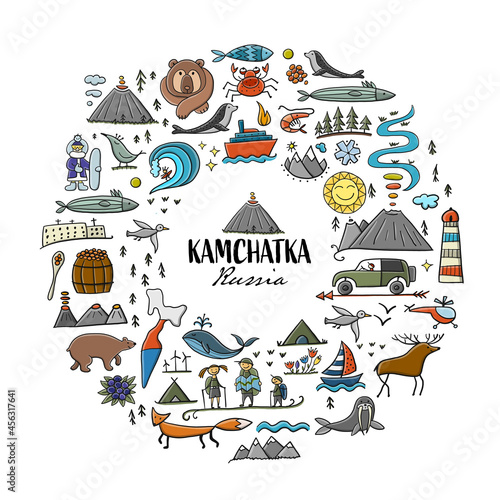 Travel to Peninsula Kamchatka. Eurasia, Russian Far East. Wild Nature and Animals. photo