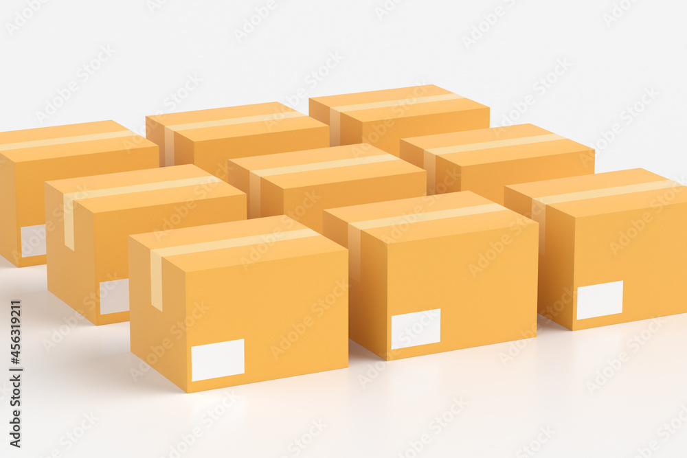 3d rendering transport carton picture 3d rendering transport carton picture
