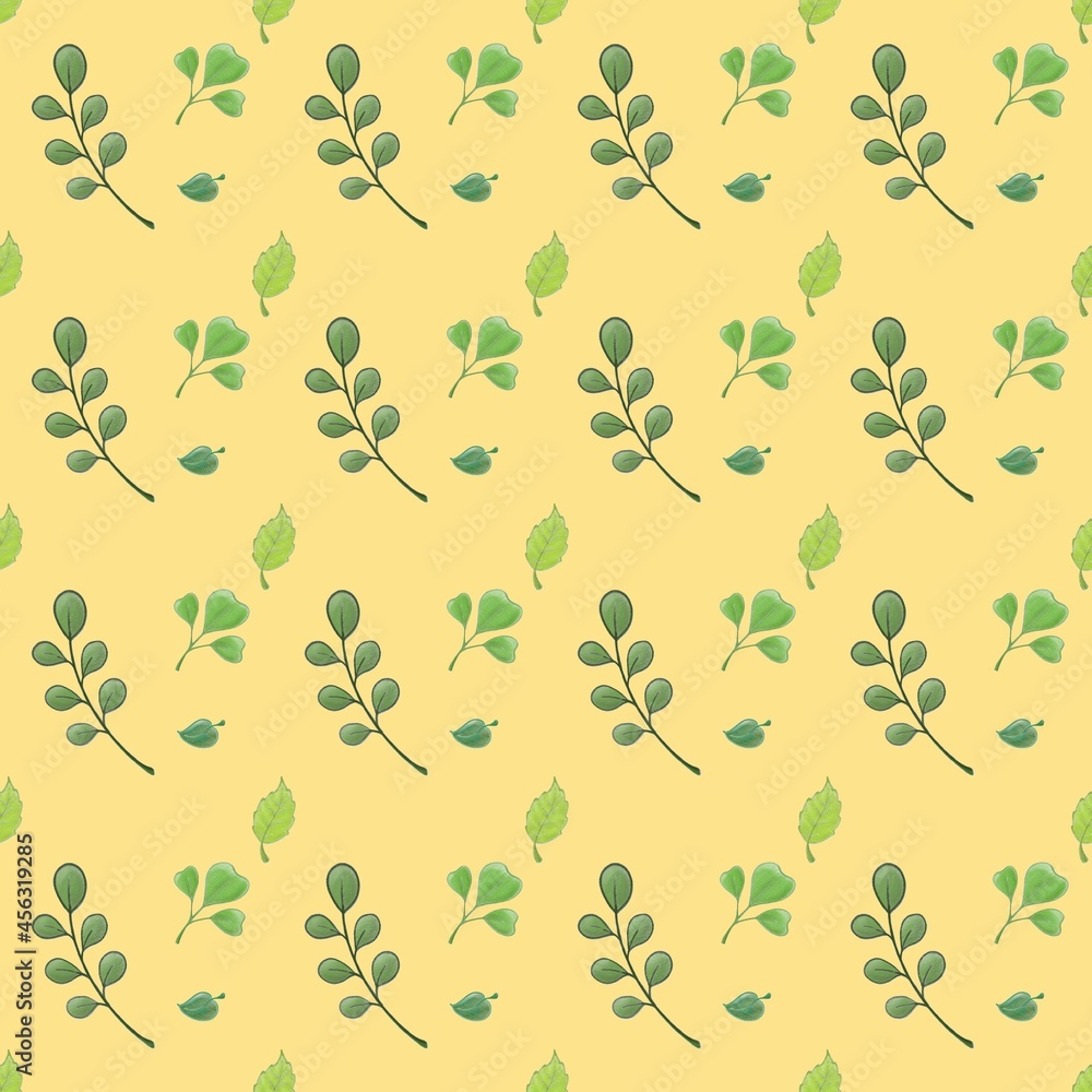 seamless pattern with leaves seamless pattern with leaves