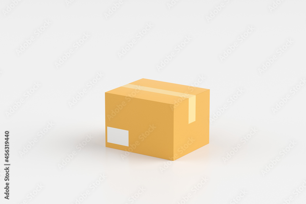 3d rendering transport carton picture 3d rendering transport carton picture