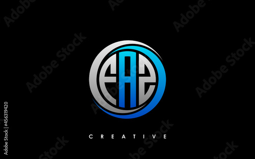 FAZ Letter Initial Logo Design Template Vector Illustration