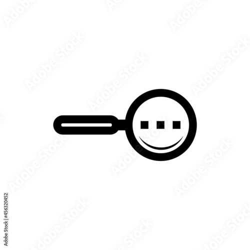 Search results icon isolated on white background