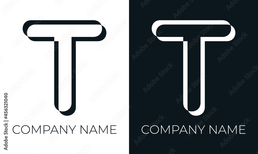 Initial letter t logo vector design template. Creative modern trendy t typography and black colors. Initial letter t logo vector design template. Creative modern trendy t typography and black colors.