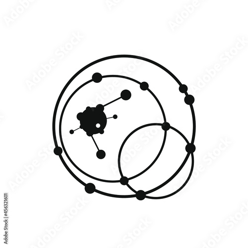 molecules in several intertwined circles