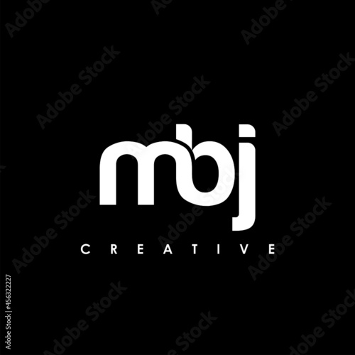 MBJ Letter Initial Logo Design Template Vector Illustration photo