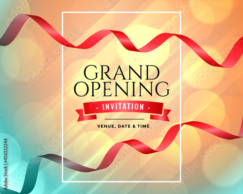 grand opening inauguration invitation template