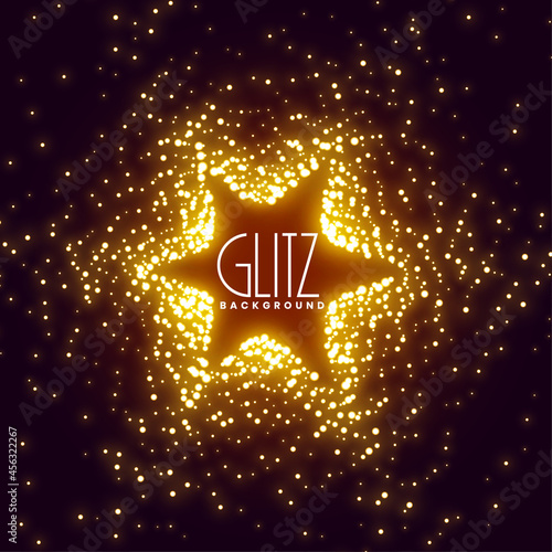 glowing sparkles star burst background