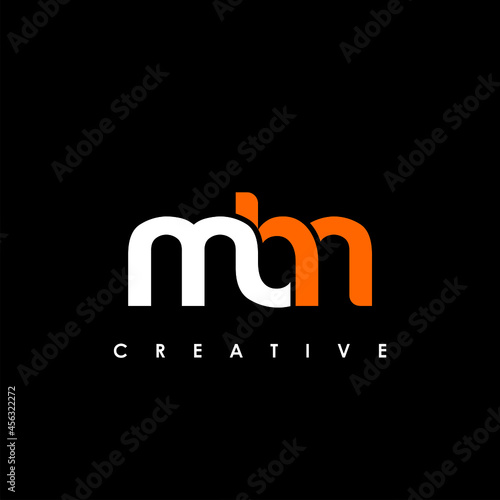 MBN Letter Initial Logo Design Template Vector Illustration photo