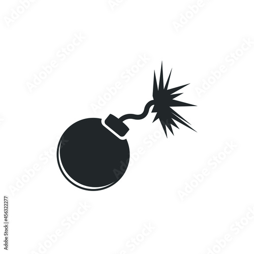 Bomb vector icon illustration sign